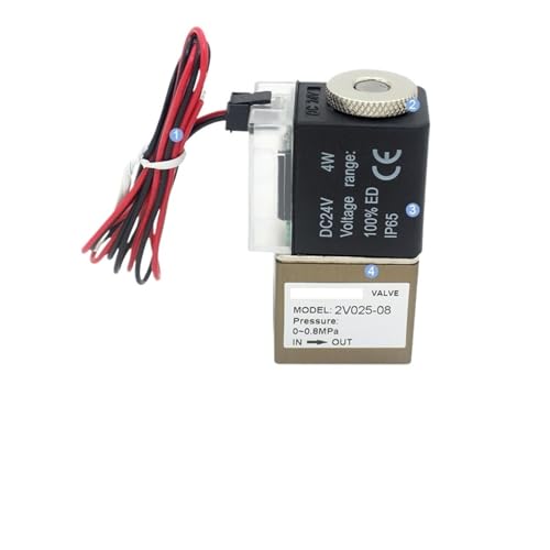 Vanne pneumatique 2V025-08 1/4 2 voies NC pour controle des fluides