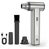 Electric air Duster - 250000RPM Brushless 3 Speeds Turbo Fan JetFan, 10000mAh Battery Compressed Air Duster Cordless Dust Blower Air Blower for Computer Keyboard,Outdoors,Car,Home