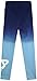Fila Girls Leggings - 2 Pack Stretch Girls Athletic Leggings for Dance Running Workout Youth Kids Active Yoga Pants, Size 14, Blue/Heather Grey