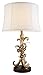 Golden Scroll and Faux Crystal Bling Table Lamp