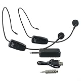 radiomicrofono uhf miglior prezzo [QUALITÀ DEL SUONO CHIARA]: con funzione anti-feedback e frequenza costante, questo sistema microfono offre una qualità del suono chiara con un rapporto segnale/rumore ≥ 65dB. Gamma di frequenza: 600-900 MHz, perfetto per diverse applicazioni come conferenze, conferenze ed eventi all'aperto.