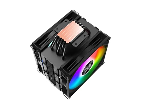 Image of Redragon - CC-2177 - Agent Air CPU Cooler - Mighty 260w TDP - All-Black 5 Copper Heat Pipes - Dual-Tower CPU Cooler with ARGB Dual Fans - Support Platform LGA 1700 /1200 /115X /1366AMD AM5 /AM4