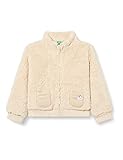 Offener Teddy-Sweatshirt mit Reißverschluss und Reißverschlusstaschen, mit Etikett