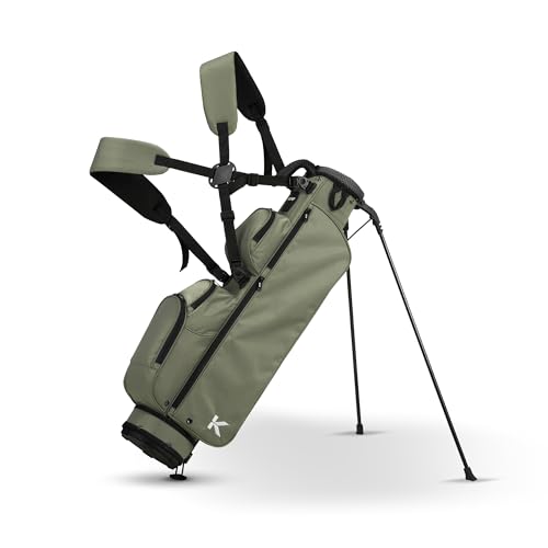 KVV Lightweight Pitch and Putt Golf Bag with Stand, Adjustable Dual Straps, Golf Stand Bag for Extra...