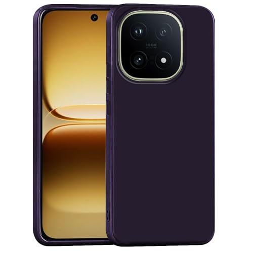 Image of Back Cover for iQOO 15 5G | Full Camera Protection | Premium Liquid Silicon Case | Flexible Bumper Case for iQOO 15 5G (Purple)