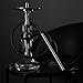 Yimi Hookah® 304 Stainless Steel Crown Hookah Set| 16” Shisha Set with Silicone Hose (Hookah Charcoal bowl &Tong included)