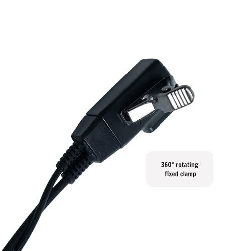 Image of Acoustic Tube Earpiece Headset with PTT Mic for Walkie Talkie ,5 Pack
