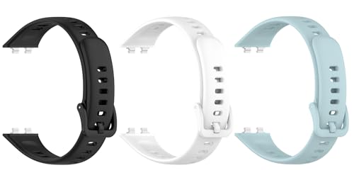 [SHEAWA] for HUAWEI Band 11 Pro/11 �o���h �����o���h 3�_�Z�b�g �x���g �V���R�� �ւ��x���g �����p�X�g���b�v �݊��i �A�N�Z�T���[ (�u���b�N+�z���C�g+���C�g�u���[)