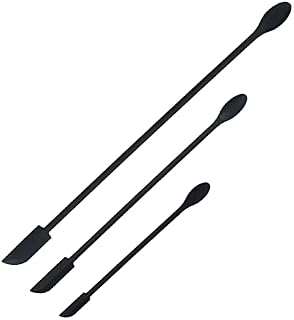 3Pcs Silicone Spatula Set, Mini Jar Scraper Small Jar Spatula Silicone Makeup Spatula Tiny Silicone Spoon Mini Spatula Lotion Stirrer Get Last Drop From Food Bottles Beauty Products for Cooking Baking
