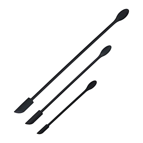 3Pcs Silicone Spatula Set, Mini Jar Scraper, Tiny Silicone Spoon, Lotion Stirrer, Get Last Drop From Food Bottles & Beauty Products