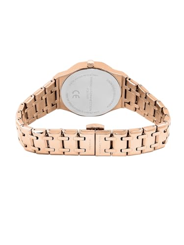 Image of French Connection Octa Edge | Analog | Grey Sunray Dial | Rose Gold Stainless Steel Strap | Watch for Women - FCB25RGM