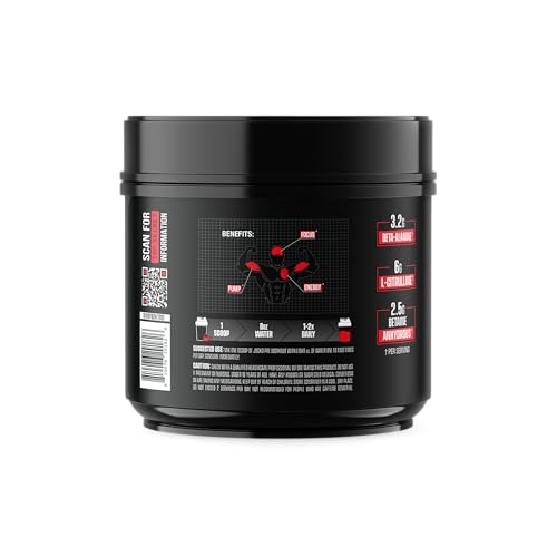 Image of Jocko Fuel Pre Workout for Men & Women - High Stim Low Sugar Blend with Beta Alanine + L-Citrulline, Support Muscle Pump, Energy, & Recovery, 200mg of Caffeine Fruit Punch, 30 Servings 1.31lbs (594 G)