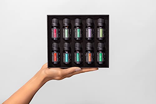 Pure Daily Care Aromatherapy Top 10 Essential Oil Set – Therapeutic Grade Single Ingredient Oils – Uplift Mind, Body and Spirit – 10 x 10 Ml Bottles – No Fillers & No Additives - Image 3