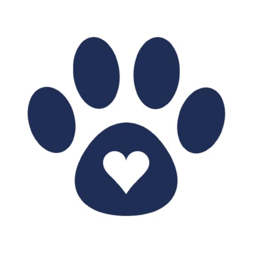 Tattwo.me - Tatuaggio temporaneo per adulti e bambini, 2 settimane, resistente all'acqua - zampa di cane con un cuore- Inchiostro vegetale - Certificato cosmetico UE (5X5 - P0768)