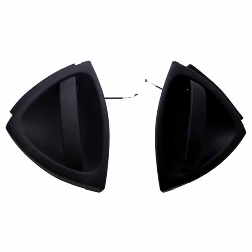 Generico Coppia Maniglie Esterne Anteriori Nere Compatibili Con City Coupé Dal 1998 Al 2002-450 Cabrio Dal 2000 Al 2007 - Fortwo Dal 2002 Al 2007 - Con Cavo - Kit Destra + Sinistra