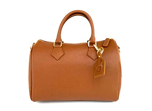  Superflybags Donna Borsa Bauletto a Mano in vera Pelle Martellata Modello TRIN 29x22x18 Made in Italy