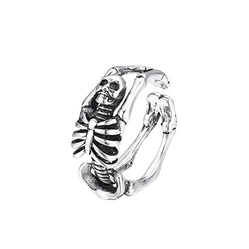 Bague en argent 925 homme avec crâne idée cadeau anniversaire original