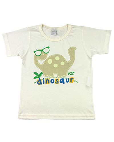 Pijama Infantil Menino Meia Malha e Malha Listrada Silk Refletivo Dinosaur - Azul 2