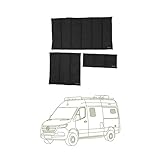 VanEssential Insulated Stealth Blackout Window Pillow Inserts Designed for Winnebago Revel, Black