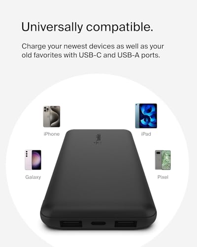 Belkin Power Bank 12W 10.000Mah Con Cavo Usb-A-Usb-C - 9