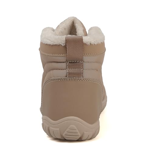 Image of Winter Hike Barefoot Boots Womens,Warm Zero Drop Snow Boot Slip On Barefoot Footwear Men Wide Waterproof hike barefoot shoes Women Hiking Walking Outdoor