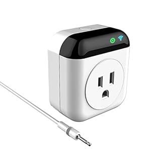 Socket Socket,ERYUE Programmable Smart WiFi Thermostat Plug Outlet Mini Temperature Controller 10A Plug-in Socket APP Control Voice Control Schedule Timer Electric Switch for Heating Cooling Applian