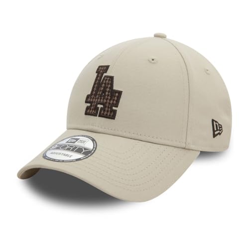 Casquette New Era 9Forty LA Dodgers Beige Check INFILL ajustable