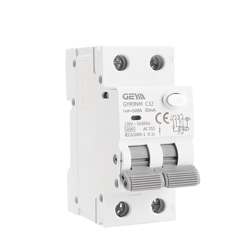Protección contra sobrecorriente con el interruptor magnético GYR9NM 2P 4