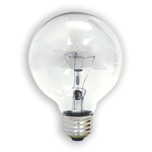 GE 26535 40-Watt G25 Crystal Clear Bulbs 3-Pack