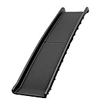 simpa Folding Lightweight Black Plastic Portable Dog Pet Ramp with Anti-Slip Textured Safety Surface.
