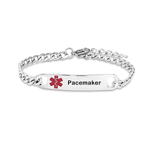 Pulsera médica ajustable en acero inoxidable TGLS miniatura 1