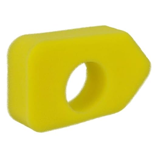 vhbw skumluftfilter reservfilter gul lämplig för gräsklippare Stiga Collector 48 B, Multiclip 47 Q B, SVP 40 B