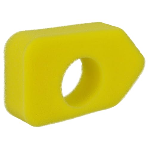 vhbw Filtro de aire de espuma de repuesto reemplaza Briggs & Stratton 698369 para cortacéspedes, 13 x 11 x 1,9 cm, amarillo