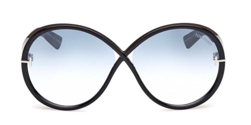 Tom Ford EDIE-02 FT 1116 Black/Blue Grey Shaded 64/12/135 unisex Sunglasses2