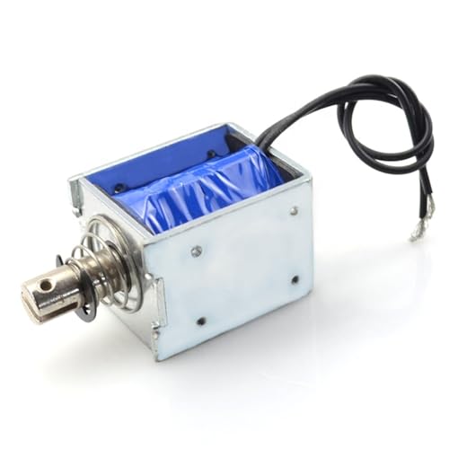 Solénoïde push pull 12V 60N JF-1250B à forte poussée linéaire de 10mm