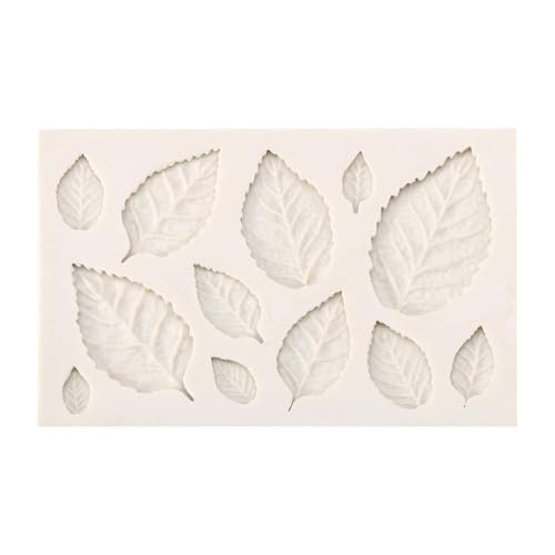 KSTEE Fondantkuchenform, 3D Silikon Blätter Fondantkuchenform Kreative Schokolade Sugarcraft Form Dekorieren DIY Werkzeug