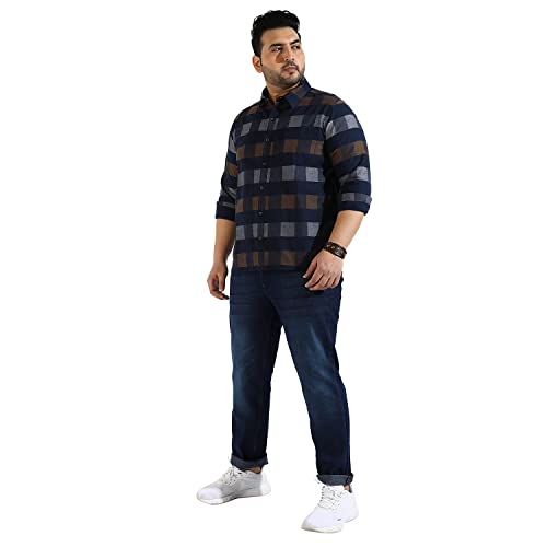 Image of CAHOOT Instafab Plus Men's Button Up Regular Fit Shirt for Casual Wear | Modern Clothing Shirt Crafted with Regular Sleeve, Comfort Fit & High-Performance for Everyday Wear