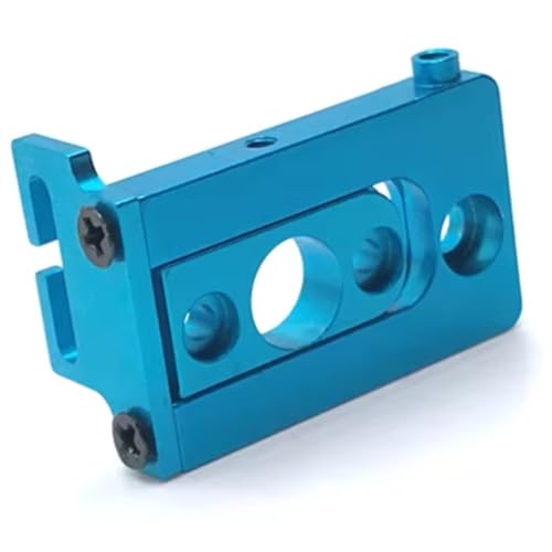 Support moteur Mini-Q9 1/28 en métal bleu pour voiture RC