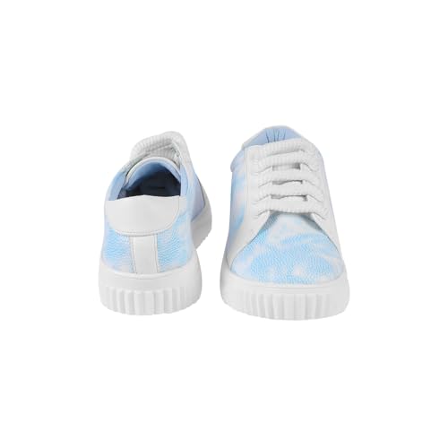 Image of Metro Women Synthetic Tie-Dye Lace-Up Casual Sneakers (31-643)