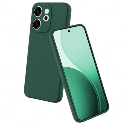 Image of Back Cover Compatible with Oppo Reno15 Pro 5G / 15 Pro Mini 5G | Full Camera Protection | Premium Liquid Silicon Case | Flexible Bumper Case for Oppo Reno15 Pro 5G / 15 Pro Mini 5G (Green)