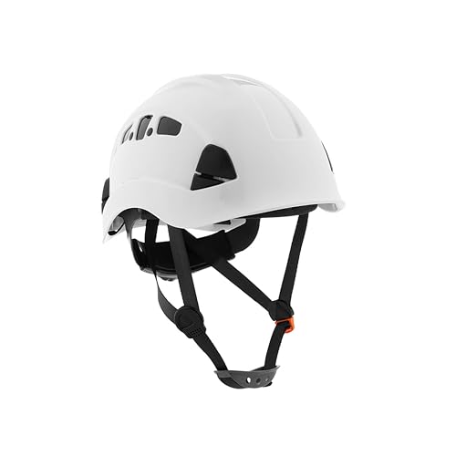 Image of Jackson Safety CH400V Climbing-Style Hard Hat - Vented Construction Helmet with Chin Strap & Cup - ANSI Z89.1 & OSHA Compliant - (Multiple Colors)