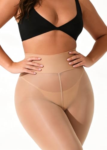 Image of VEBZIN 2 Pairs of Women's Sheer Tights, Fishnet Tights Match Sets Sparkly Tights Sheer Stockings Pantyhose
