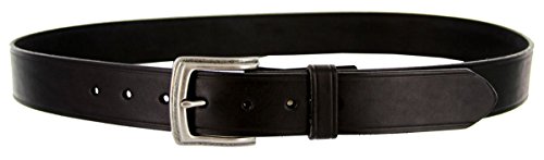 Detroit Solid 100% Leather Uniform Work Belt - Black 1-1/2" (38mm) Wide2