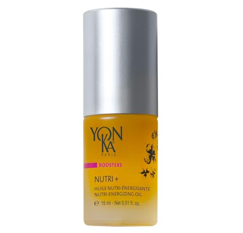 Yon-Ka Booster Nutri+ | Nourishing Facial Oil Booster with Vitamins E & F and Cereal Germ Oil | Smooths Fine Lines & Supports Repair | For Dry & Dehydrated Complexion | Paraben-Free | 0.51 fl oz