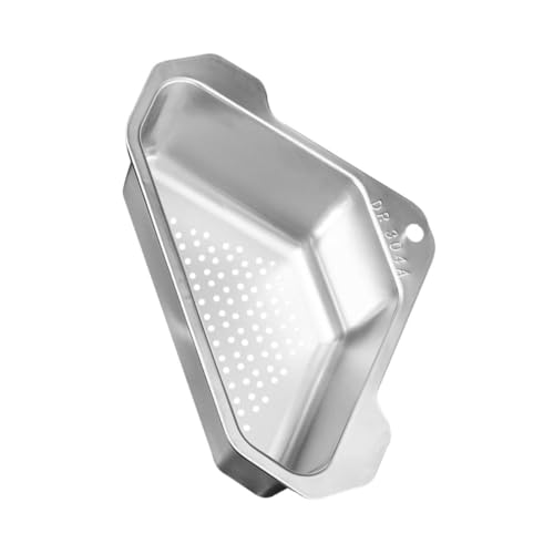 STOBOK ステンレス製三角コーナーシンクストレーナー 軽量で耐久性あり キッチン水切りバスケット 多機能排水収納ラック 食器や調理器具