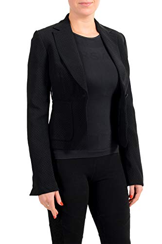 Gianfranco Ferre GF Blazer feminino preto de um botão US P IT 40