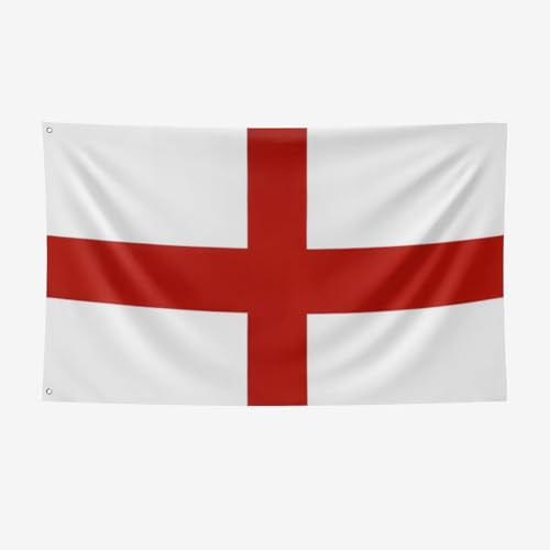 Nacilerto England Flag 3x5FT Vivid Colors Double Stitched Sturdy 100D Polyester English National Flags with 2 Brass Grommets for Indoor Outdoor. (England 3x5FT)