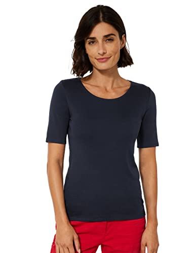 Cecil T-Shirt Damen Lena Deep Blue (Blau) M