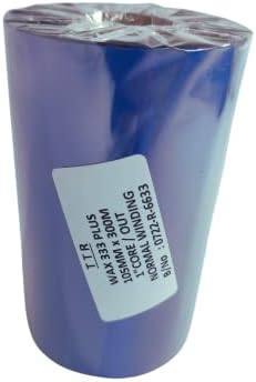 F Tech Wax 105X300 Meters Thermal Transfer Barcode Labels Ribbon Premium Wax for Printer TVS,TSC, Zebra, Citzen, Datamax, Thosiba, Sato Etc. (Pack of 5)