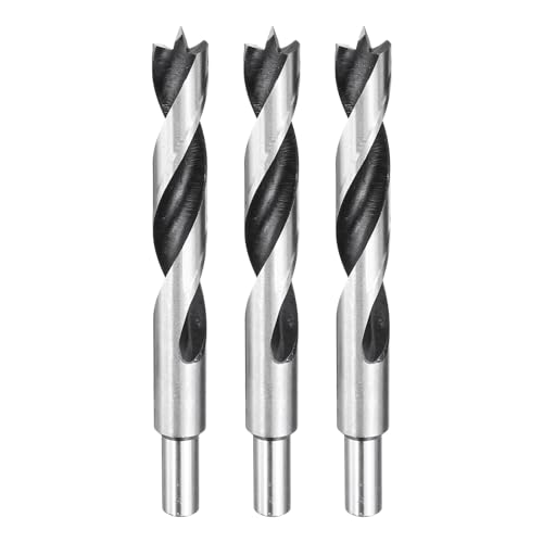 Foret hélicoïdal de 18 mm lot de 3 mèches droites argentées pour bois
